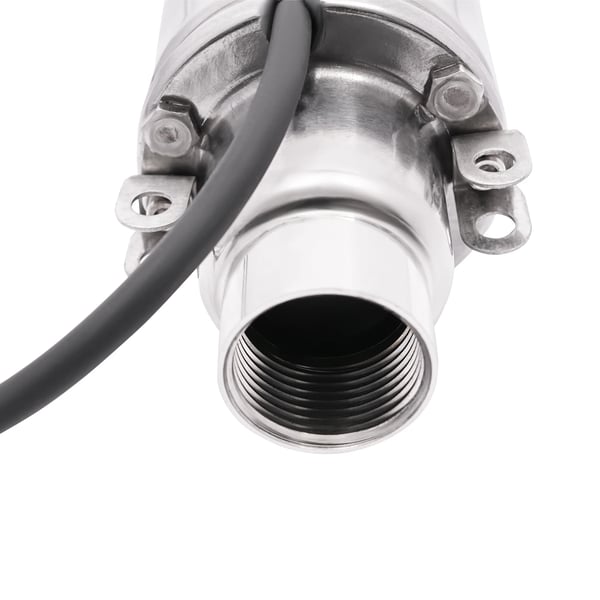 Dybbrøndspumpe - Dykpumpe 3 tommer (7,6 cm) - 550 W 0,75 hk - Rustfrit Stål - IP68 - EU-stik - Maks. Dybde 60 m