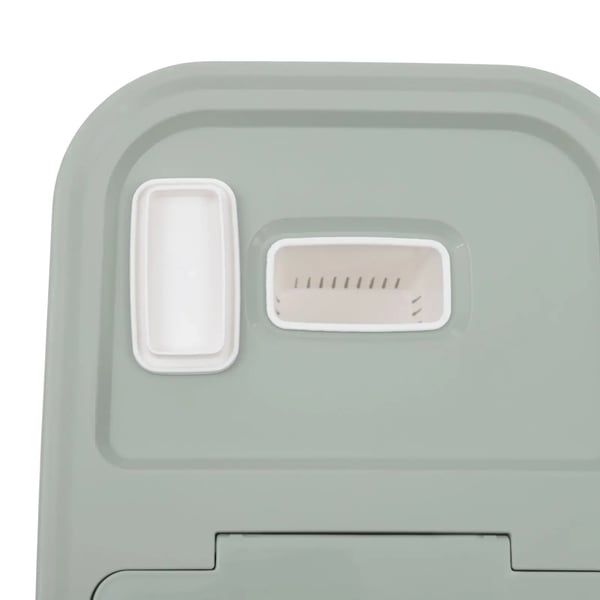 Risdispenser - Kornbeholder - Kapacitet 10 kg - Lufttæt Låg - Målebæger - Til Katte- og Hundefoder - Grøn