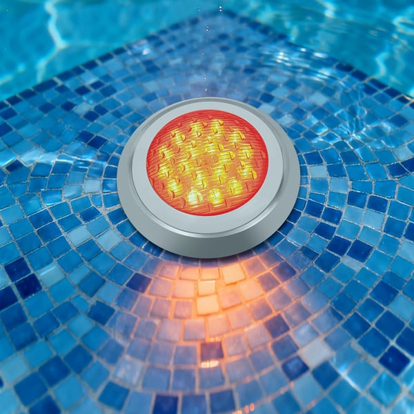 LED Poollampe - Undervandslys - IP68 Vandtæt - AC 12V - LED 3×18 W - Rustfrit Stål & PC - Hvid