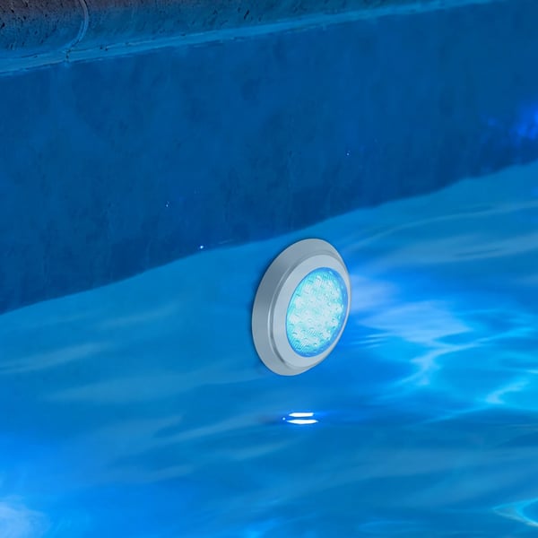 LED Poollampe - Undervandslys - IP68 Vandtæt - AC 12V - LED 3×18 W - Rustfrit Stål & PC - Hvid