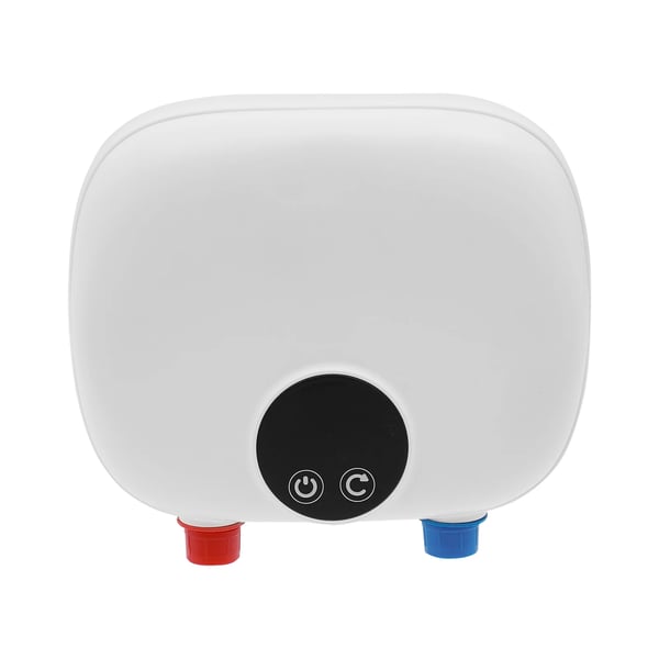 Sähköinen vedenlämmitin - Mini läpivirtauslämmitin - 5500 W - Käynnistysvirtaus 0,8 l/min - Vuotosuoja & moniturvatoiminnot - 21×7,7×17,4 cm