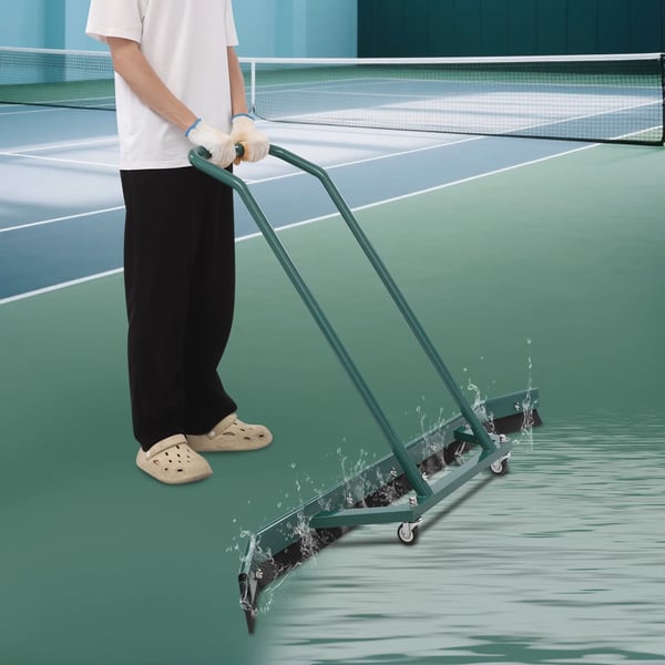 Tennisbaneskraber - Vandskraber med hjul - 150 x 97 cm - 2 hjul - Rustbestandig - Manuel