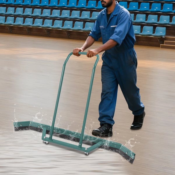 Tennisbaneskraber - Vandskraber med hjul - 150 x 97 cm - 2 hjul - Rustbestandig - Manuel