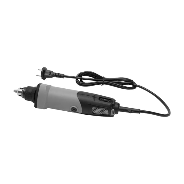 Mini slip- och borrsats - Roterande verktyg - 400W - 220V 50Hz - 5000–28000 varv/min - 6 hastigheter - EU-kontakt - Silver