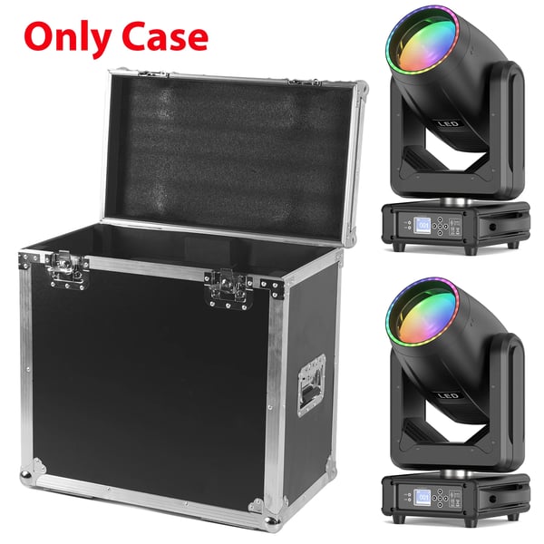 Flightcase-kuljetuslaukku - Kahdelle 200 W LED beam moving head -valoille - Kestävä - Lentokelpoinen - DMX lavavaloille - DJ & lava