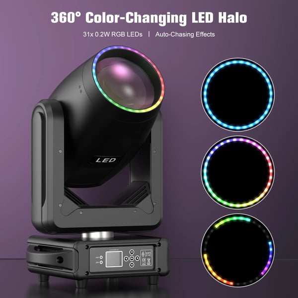 Flightcase - Til 2× 200 W LED beam moving head lamper - Kraftig - Flygodkendt - DMX scenelys - Til DJ & scene