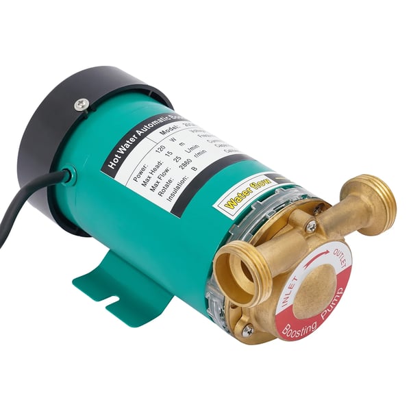 Paineenkorotuspumppu - Lämminvesikiertopumppu - 230 V 50 Hz - 120 W - Automaattinen - Suurin nostokorkeus 15 m - Puutarhaan - Sininen