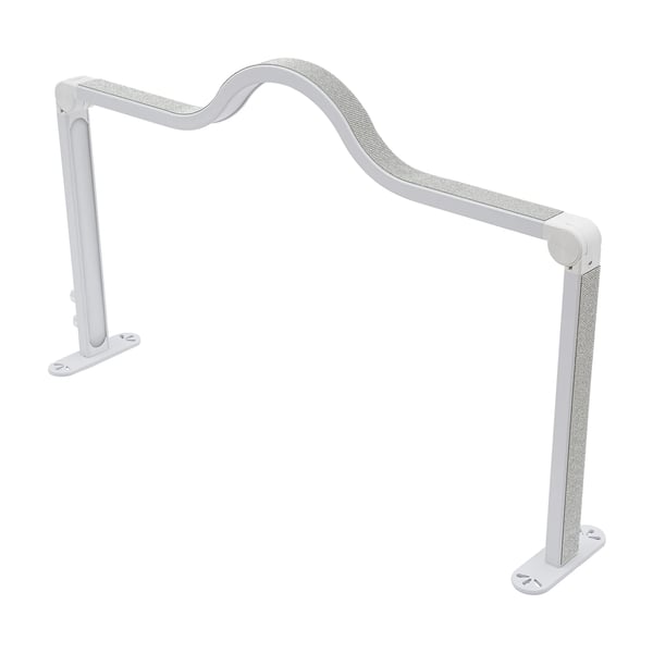 Diamantdekorerad arbetslampa - Nagel- och fransbordslampa - LED 48W - Dimbar 5–100% - 3000–6000K - 3360 lm - Vridreglage - EU-plugg - Vit