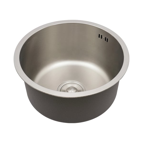 Keittiöallas - Alta-asennus Pyöreä - Halkaisija 41 cm - Ruostumaton Teräs 304 - Yksi Allas - Ilman Hanaa - Syvyys 19 cm - Hopea