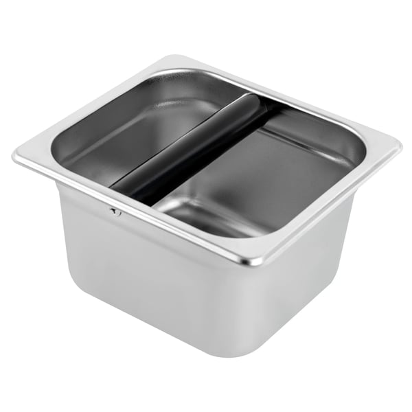 Kaffebeholder/Kaffedåse - Til Kaffemaskine - Rustfrit Stål - 18,5 x 17,5 x 12,5 cm - Sort
