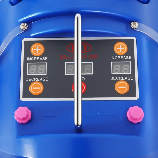 Ballonpumpe - Elektrisk oppuster - 600 W - Hurtig oppustning - Til balloner op til 81 cm - Festpynt Mors dag - Blå