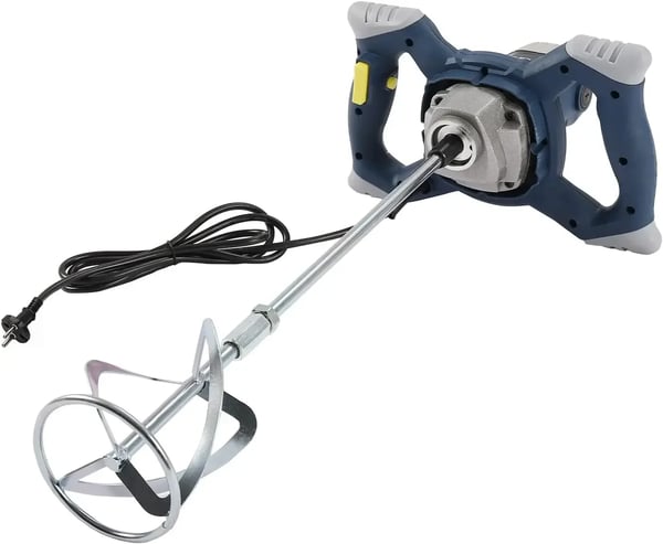 Betong- och murbruksmixer - Handhållen elektrisk - 1400 W - 6 hastigheter - Upp till 900 varv/min - Deep Fog Grey