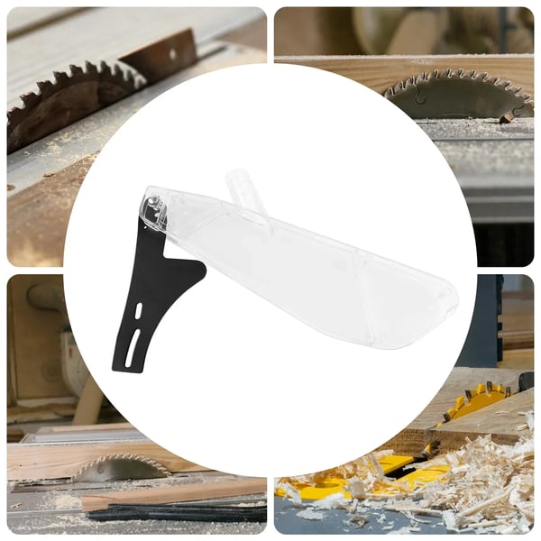 Beskyttelsesdæksel til bordrundsav - Klingebeskytter - Passer 30,5 cm klinge - Plast - 40×13×7 cm - 0,85 kg - Hvid