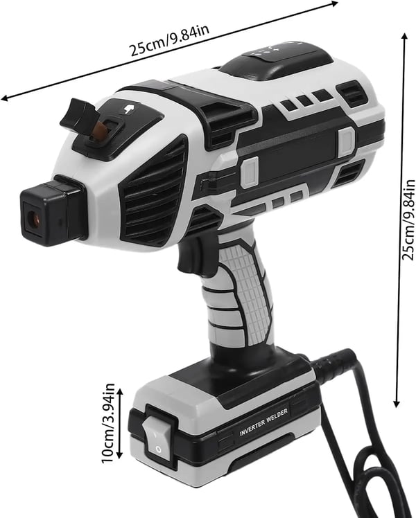 Hitsauskone - Käsikäyttöinen IGBT-invertteri MMA/ARC - 20–200 A - 4,6 kW - Puikkohitsaus - Kannettava - Harmaa