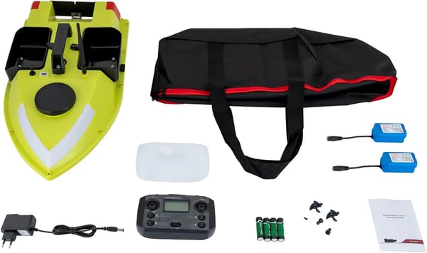 RC agnbåd - Agnkaster - GPS - 1,8 m/s - 99 vejpunkter - Automatisk kurskorrektion - ABS - Grøn