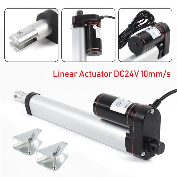 Sähköinen lineaaritoimilaite - DC lineaarisylinteri - Iskunpituus 200 mm - Työntövoima 1000–1500 N - Nopeus 5 mm/s - DC 24 V - IP54
