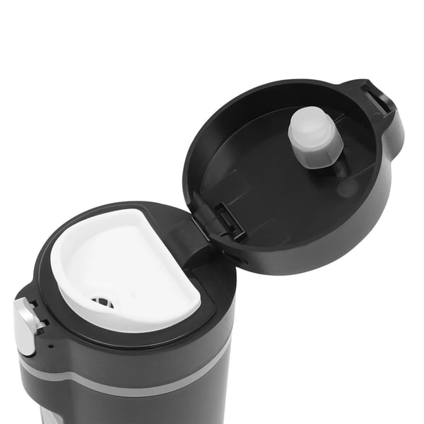 Auton vedenkeitin - Sähkökeitin - 304 Ruostumaton Teräs - 450 ml Tilavuus - BPA-vapaa - Yhteensopiva 12–24 V - Lämmitys & Lämpimänäpito - Musta