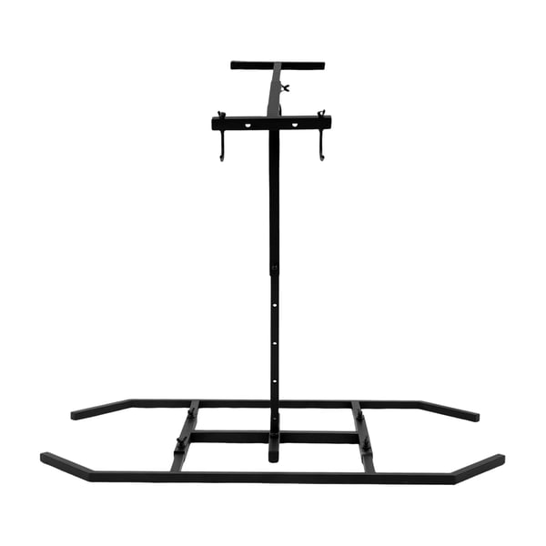 Manuel affaldspresse - Affaldskomprimator - Højdejusterbar 48,5–64,5 cm (3 niveauer) - Stål - Ovnhærdet lak - Sort
