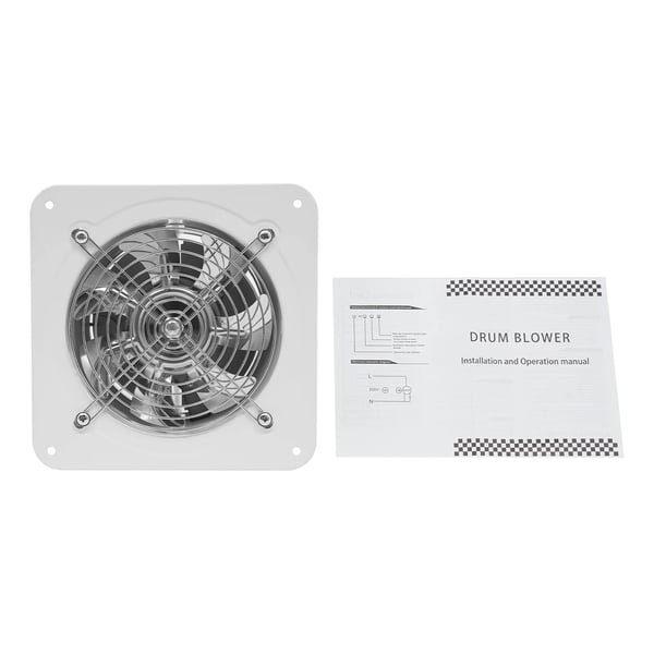 Udsugningsventilator - FD-150 - 40 W - 15 cm - Høj Hastighed - Væg-/Vinduesmontering - Til Badeværelse Køkken Toilet - Hvid