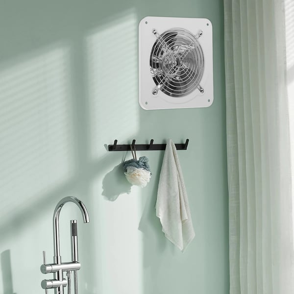 Udsugningsventilator - FD-150 - 40 W - 15 cm - Høj Hastighed - Væg-/Vinduesmontering - Til Badeværelse Køkken Toilet - Hvid