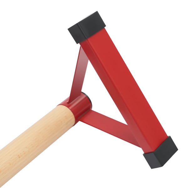 Push Up Bars / punnerruskahvat puusta - Kolmio-parallettes käsilläseisontaan - 2 kpl - Enimmäiskuorma 400 kg - Calisthenics & lankku - Punainen