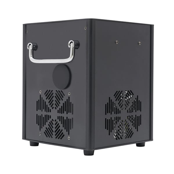 Kold gnistmaskine til scene - Kold gnistfontæne - 750 W - Fjernbetjening 8–10 m - Forvarmning 3 min - Aluminium - 20×18,6×26 cm - Sort