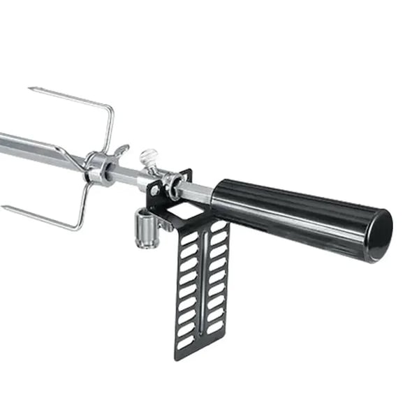 Grillivarras Rotisserie - Moottoroitu Varras - 106 cm - Paristokäyttöinen - 2 Lihahaarukkaa - Musta