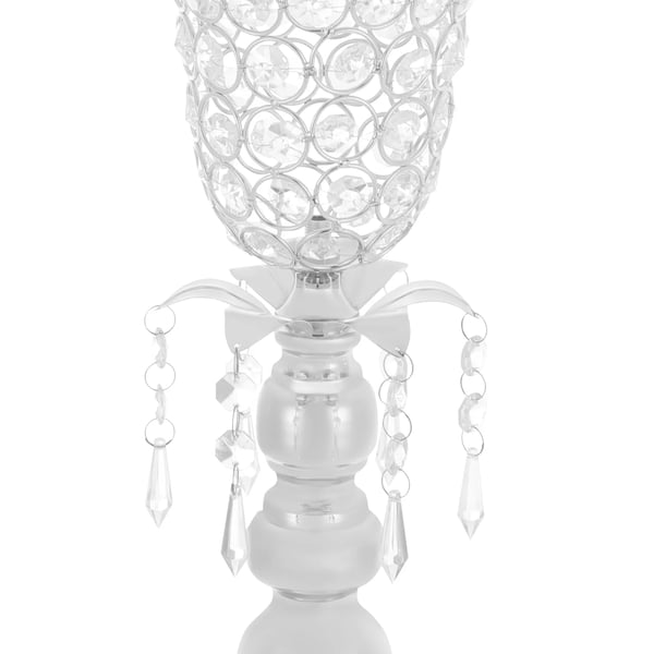 Blomsterstandere til bryllup - Bordvase/Centerpiece - 6-pak - 49 cm Høje - Til Borddekoration - Sølv