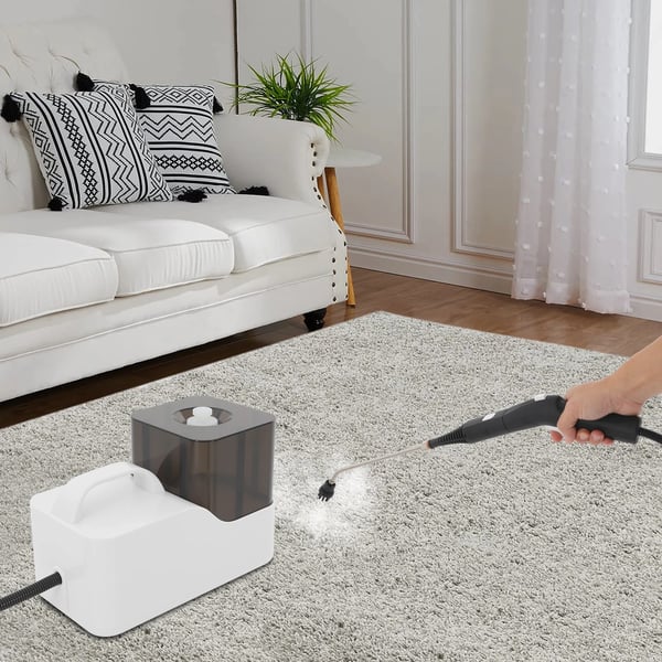 Damprenser - Håndholdt model - 1,4 l beholder - 2600 W - 220 V - Højtryk - Høj temperatur - EU-stik - Hvid