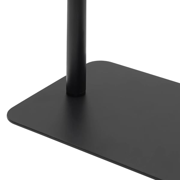 Projektorstativ - Golvstativ - Höjdjusterbart 60–120 cm - Roterande hållare - För 6,35 mm skruv - Stål, bas 34×20 cm - Svart