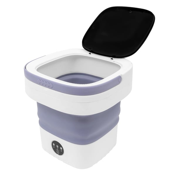 Transportabel Minivaskemaskine - X13 Foldbar Vaskemaskine - 12 L - 3 Programmer (3/5/10 Min) - 36 W - 30×30×33 cm - EU‑stik - Rød