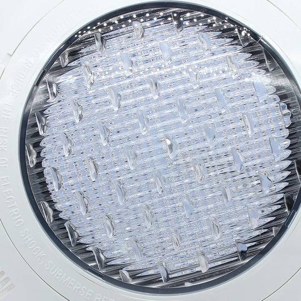 LED poollampe - Nedsænkelig - Spænding 12 V - Effekt 36 W 2500 lm 360 LED - Diameter 29,5 cm - IP68 Vandtæt - Kabel 1,5 m - Hvid