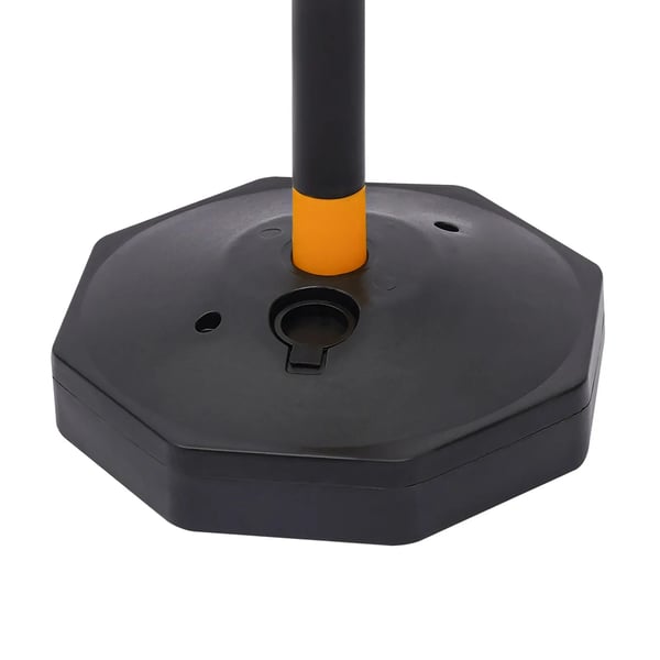Trafikkegler - Afmærkningsstolper 6-pak - Fyldbar Base - Kæde 16,8 cm - Justerbar - Til Parkering & Byggeri - Gul