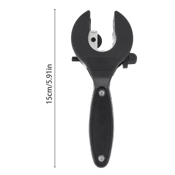 Rørskærer/tubeskærer - Skraldefunktion - Kapacitet 0,6–2,2 cm - Til PVC, kobber, jern, galvaniserede rør og plastslange - Sort