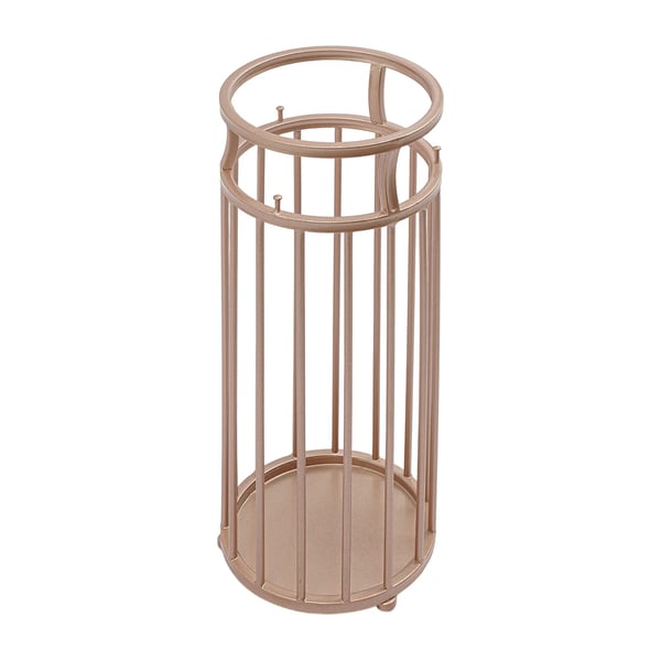 Sateenvarjoteline - Vapaasti seisova metallinen - 22 x 58 cm - Eteiseen, kotiin, toimistoon, hotelliin - Ruusukulta