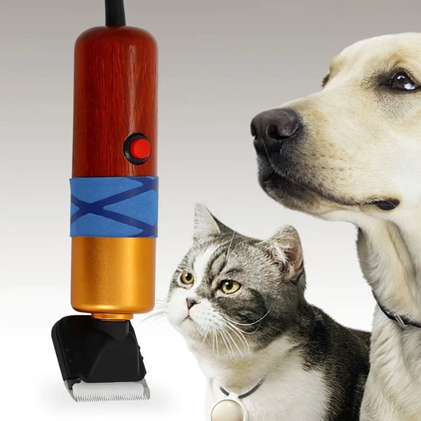 Elektrisk dyreklipper - Klippemaskine/Trimmer - 200 W - 100–240 V - Til får, ged, hund, kanin - Træ - Multifarvet