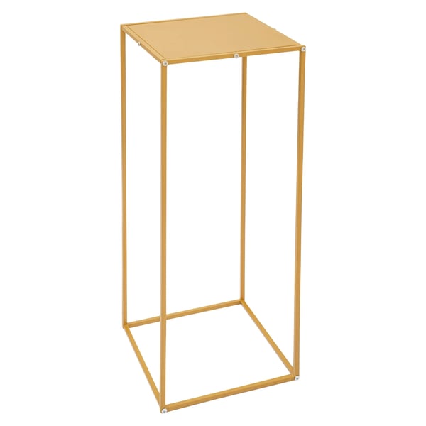 Blomsterställ för Bröllop - Rektangulär Geometrisk Metallställning - 10-Pack - 30×30×80 cm - Storlek L - Guld