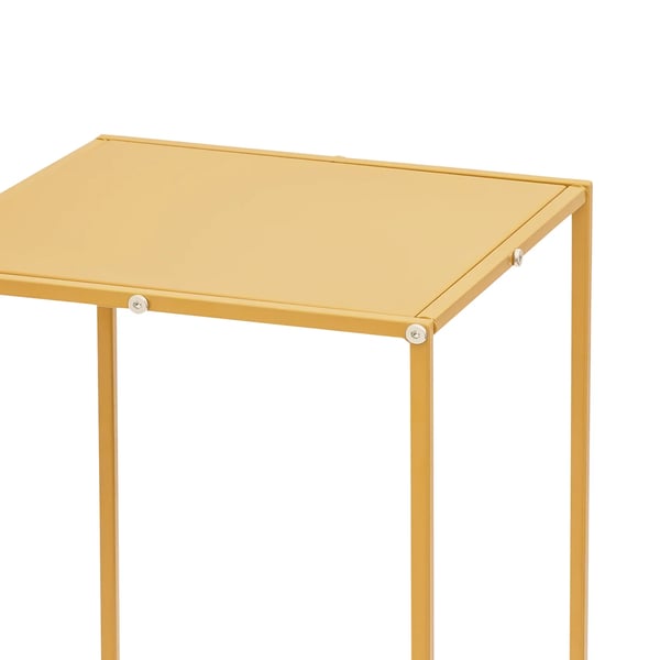 Blomsterställ för Bröllop - Rektangulär Geometrisk Metallställning - 10-Pack - 30×30×80 cm - Storlek L - Guld
