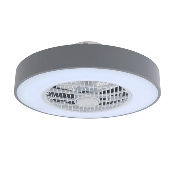 Takfläkt med LED-lampa - Inomhusmodell - Fjärrkontroll - Tre Färgtemperaturer - LED Ingår - AC-Drift - Självmontering - Vit
