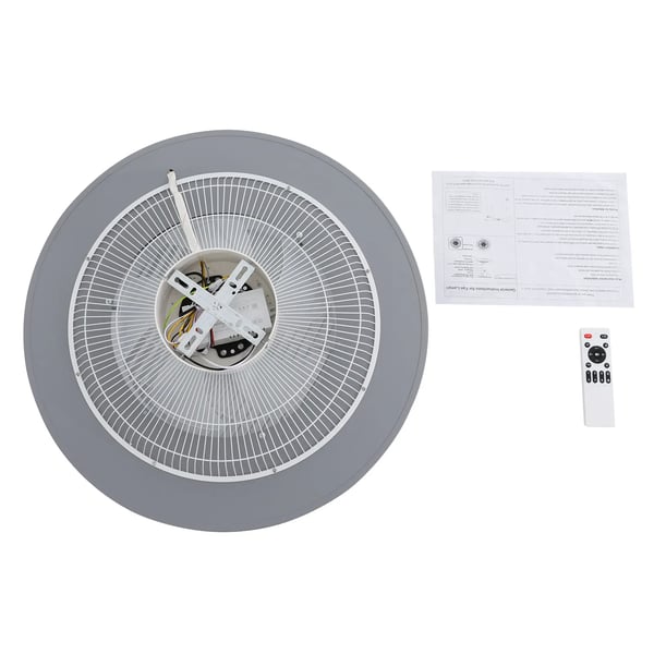 Loftventilator med LED-lys - Indendørs Model - Fjernbetjening - Tre Farvetemperaturer - LED Inkluderet - AC-Drift - Selvmontering - Hvid