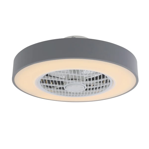 Loftventilator med LED-lys - Indendørs Model - Fjernbetjening - Tre Farvetemperaturer - LED Inkluderet - AC-Drift - Selvmontering - Hvid