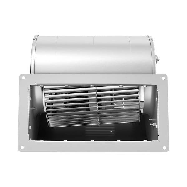 Centrifugalblæser/Radialblæser - Kedelblæser - 150 W 220 V - 840 m³/h - 1300 omdr./min - Rund - Til udendørs brændefyr - Sølv