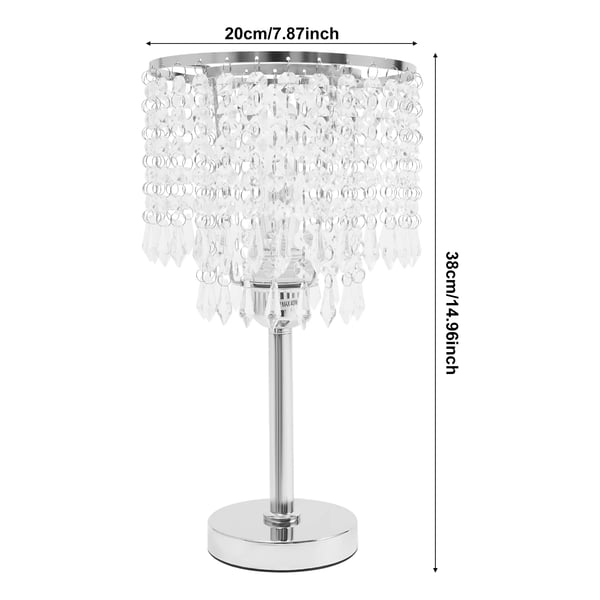Moderne Krystal Gulvlampe - E27 - Rustfrit Stål - 1 Lyskilde - Uden Pære - Ikke Dæmpbar - 220 V - Soveværelse - Sølv