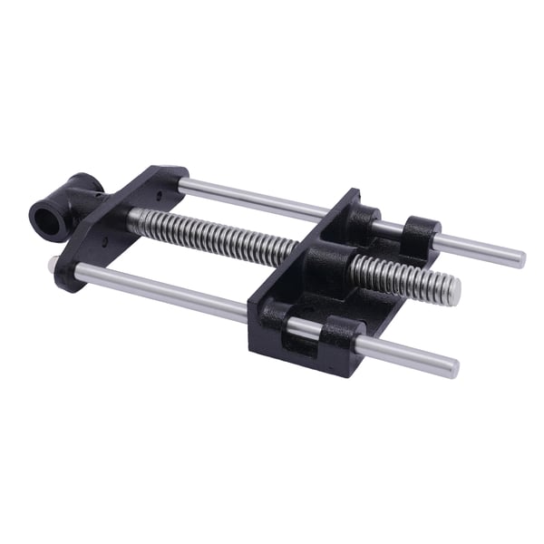 Trætvinge - Paralleltvinge - Støbejern - Spændvidde 17,9 cm - Længde 37 cm - Til træ/ikke-metal - Sort