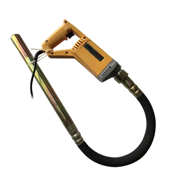 Betonvibrator - Håndholdt Elektrisk - 800 W - 220 V 50 Hz - Nålediameter 35 mm - Aksel 100 cm - Korrosionsbestandig - Æggegul (Egg Yellow)