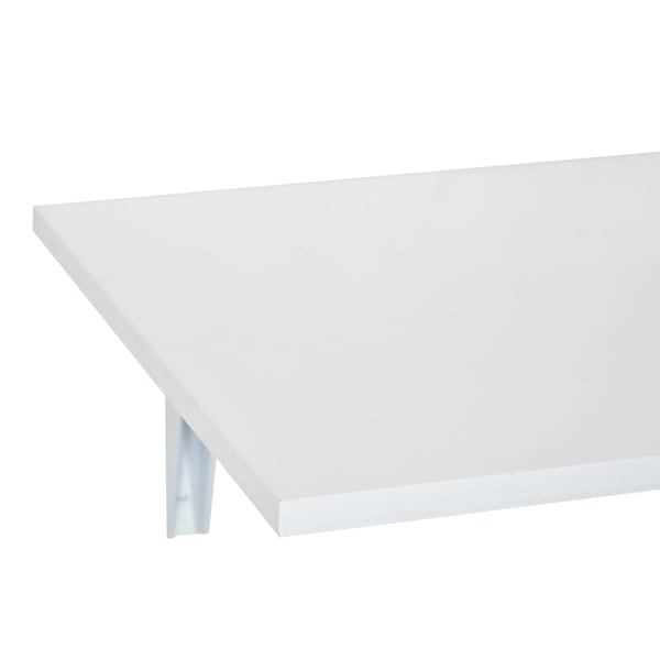 Vägghängt fällbord - Väggmonterat klaffbord - Trä - Rektangulär - Utrymmesbesparande - 60x40x20 cm - Vit