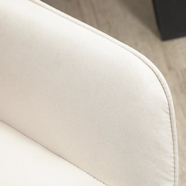2-pack matstolar - Karmstolar - Tygklädsel - Metallben - 59,5x56,5x81 cm - Modern stil - Montering krävs - Vit