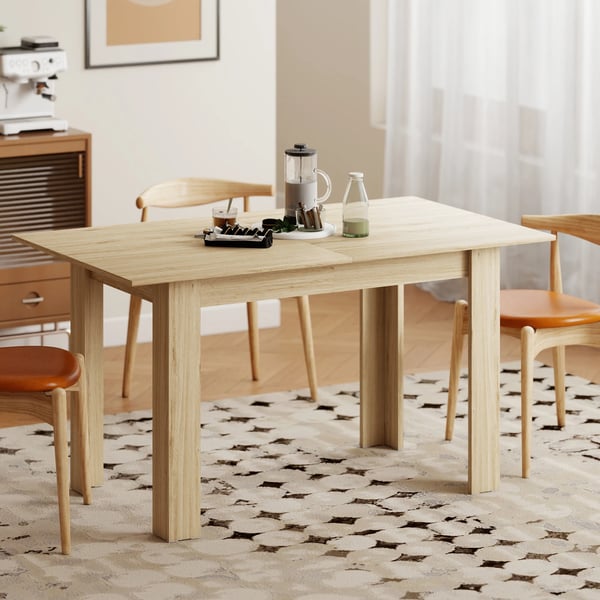 Matbord - Utdragbart rektangulärt bord - Modern minimalistisk - Trä - 180x90x75 cm - Montering krävs