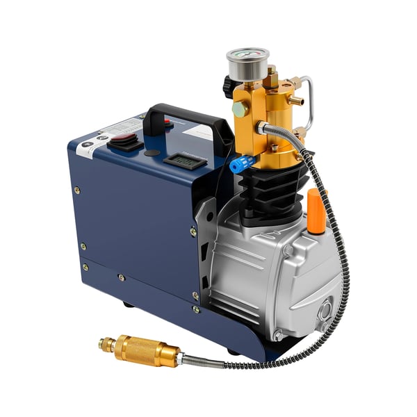 PCP-ilmakompressori - Korkeapaineinen ilmapumppu - 1800 W - 80 l - 2800 r/min - Kuparikäämitty moottori - Sähköinen - Sininen