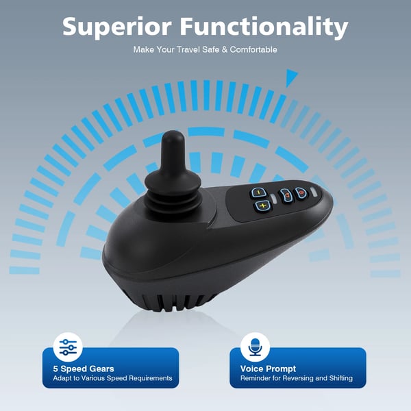 ML2P+ Adapterkabel - Til Joystick-Controller Til El-Kørestol/Mobilitetsscooter - 24V DC - 360° - Reservedel - Til Børstet Motor